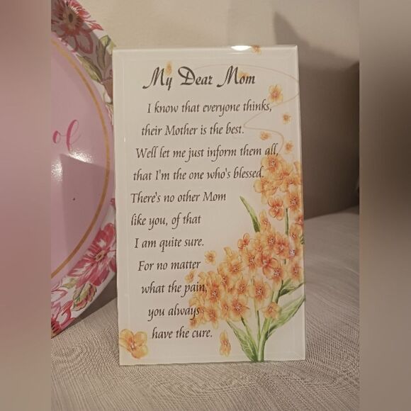 Mom MUG, Plate, Personalized Mom Frame Decor & MOM Keychain Mothers Day … - Picture 6 of 6